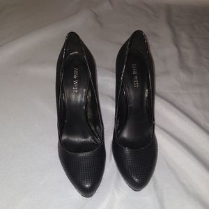 Black Nine West Heels/Size 10/ Office Shoes/ Women's Dress Shoes